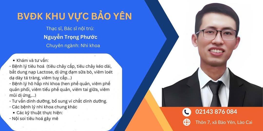 Bệnh viện Đa khoa Khu vực Bảo Yên xin trân trọng thông báo