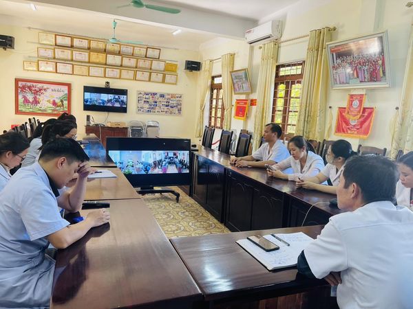 BVĐK HUYỆN BẢO YÊN KẾT NỐI HỘI CHẨN TRỰC TUYẾN VỚI BV TUYẾN TỈNH