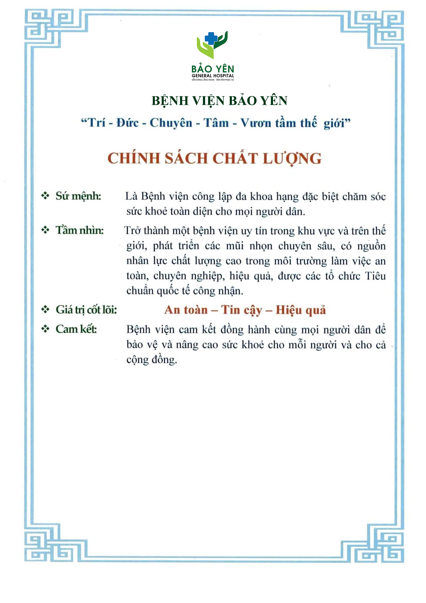Tầm nhìn- sứ mệnh- giá trị cốt lõi